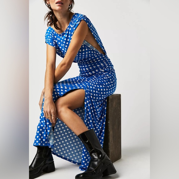 Free People Dresses & Skirts - NWT Lakeside Printed Midi Dress - Size XS
